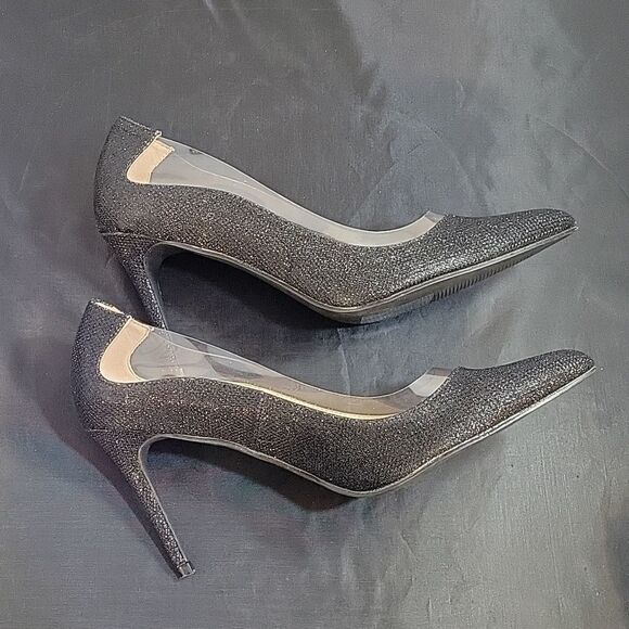 BRAND NEW RAMPAGE POINTED TOE SEQUINS HIGH HEEL STILETTOS WOMEN"S SHOE - Picture 8 of 15